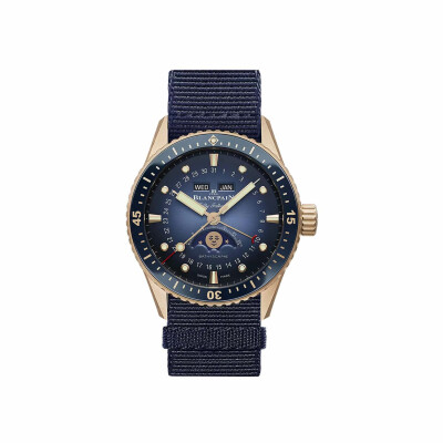 Montre Blancpain Fifty Fathoms Bathyscaphe Quantième Complet Phases de Lune