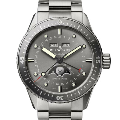 Blancpain Fifty Fathoms Bathyscaphe Full Calendar Moon Phases watch