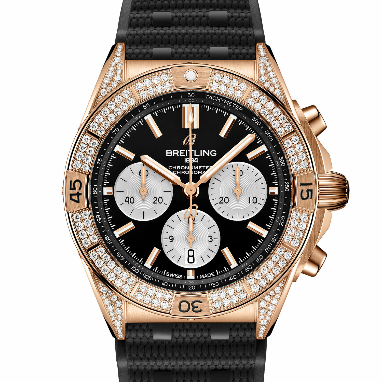 Breitling chronomat 44 diamond bezel hotsell