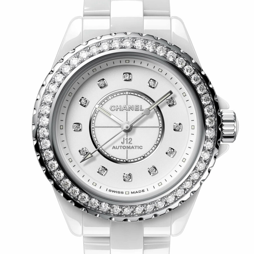 Montre CHANEL J12 Lunette de Diamants Calibre 12.2, 33mm