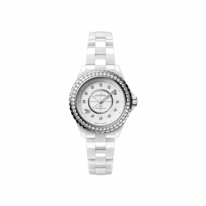 Montre CHANEL J12 Lunette de Diamants Calibre 12.2, 33mm