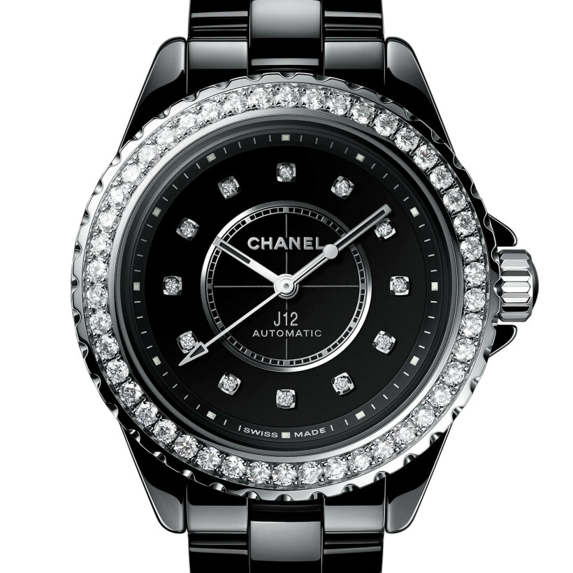 Montre CHANEL J12 Lunette de Diamants Calibre 12.2, 33mm