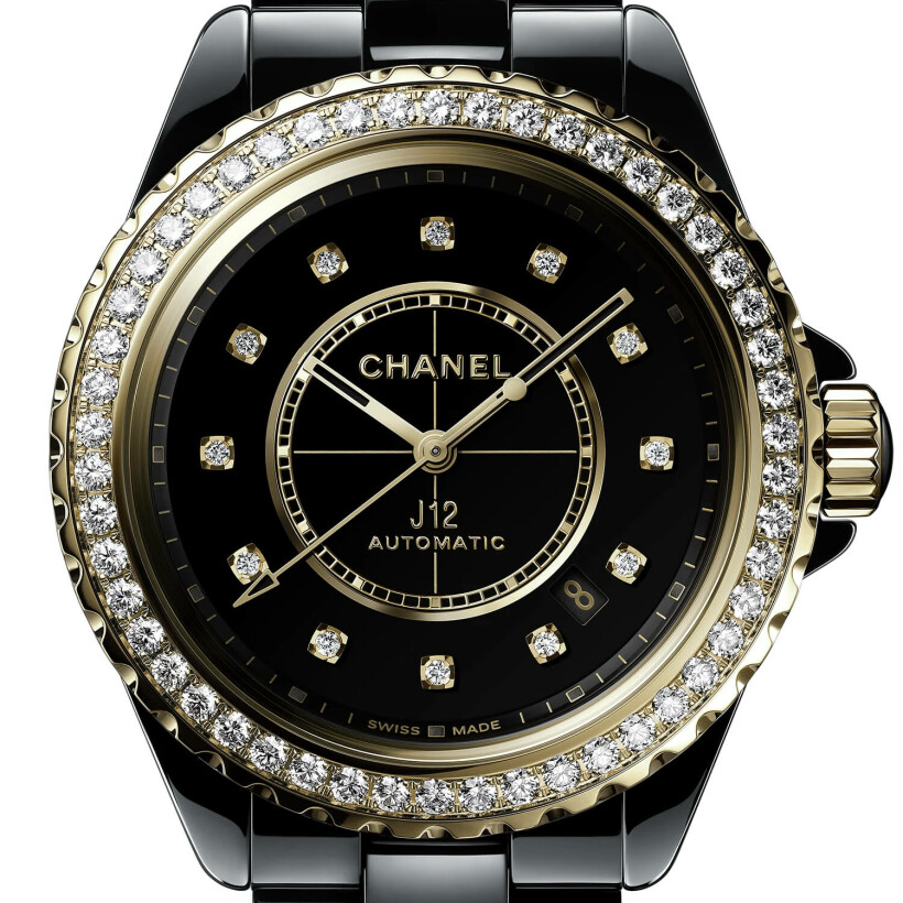 Montre CHANEL J12 Lunette de Diamants Calibre 12.1, 38mm