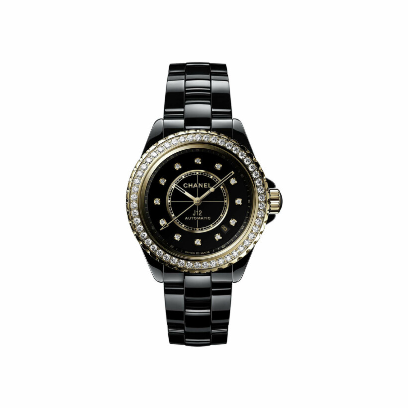 Montre CHANEL J12 Lunette de Diamants Calibre 12.1, 38mm