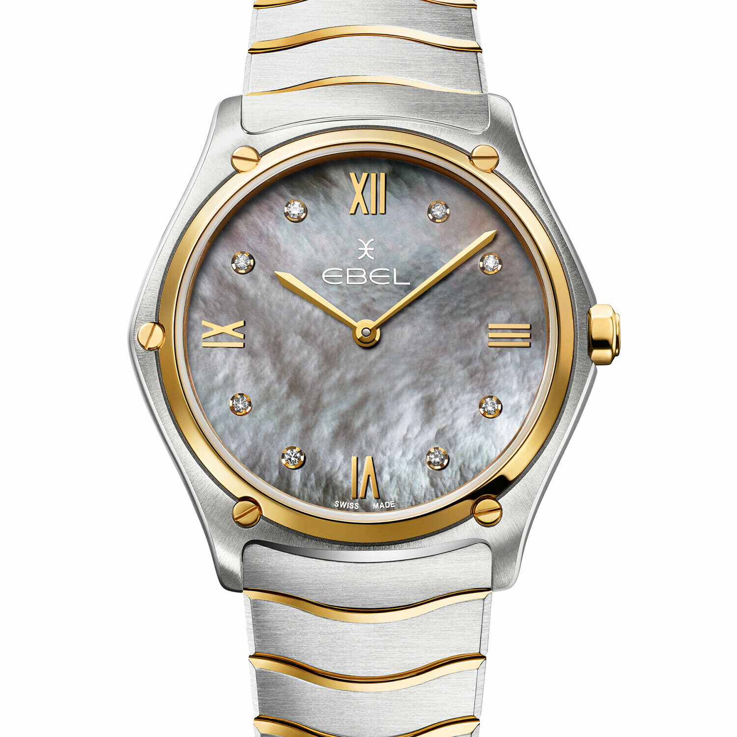 Montre Suisse EBEL Quartz Sport Classic - Boîtier Et Bracelet Acier Gris, étanche 50m, Neuve Sans étiquette