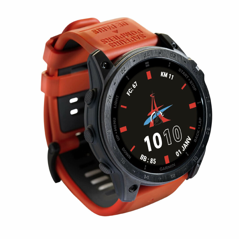 Montre Garmin Tactix 7 AMOLED Édition Limitée Sapeurs Pompiers de Paris 010-02931-0A