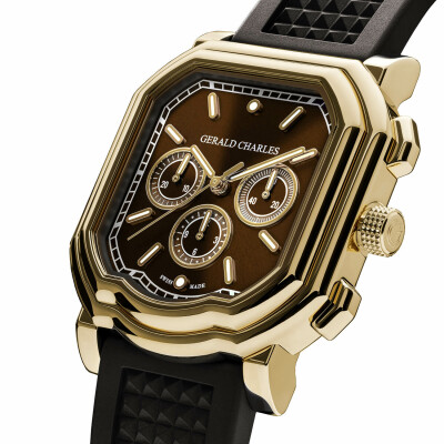 Montre Gerald Charles Maestro 3.0 Chronograph Gold Brown