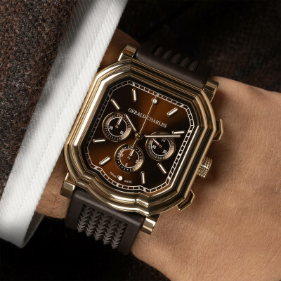 Montre Gerald Charles Maestro 3.0 Chronograph Gold Brown