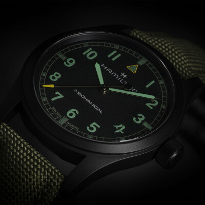 Montre HAMILTON x Call of Duty Modern Warfare 4 Khaki Fiel Mechanical Édition Spéciale H70475930