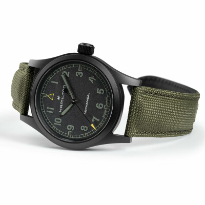 Montre HAMILTON x Call of Duty Modern Warfare 4 Khaki Fiel Mechanical Édition Spéciale H70475930