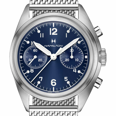 Montre HAMILTON Khaki Aviation Pilot Pioneer Mechanical Chrono H76409140