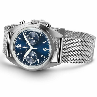 Montre HAMILTON Khaki Aviation Pilot Pioneer Mechanical Chrono H76409140