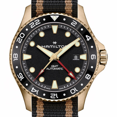 Montre Hamilton Khaki Navy Scuba Automatic GMT 43mm H82565930