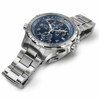 Montre HAMILTON Khaki Aviation Khaki X-Wind GMT Chrono Quartz H77922141