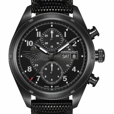 Montre HAMILTON x Resident Evil Requiem Khaki Field Auto Chrono Édition Limitée H71636330