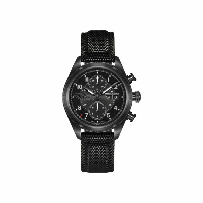 Montre HAMILTON x Resident Evil Requiem Khaki Field Auto Chrono Édition Limitée H71636330