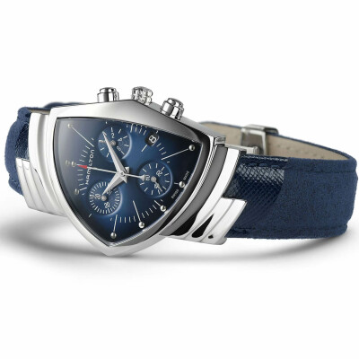 Montre Hamilton Ventura Blue Chrono Quartz H24432941