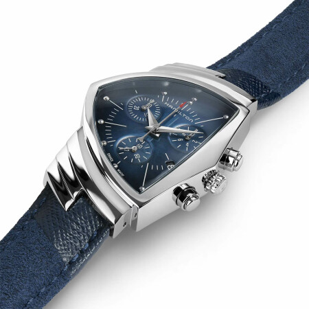 Montre Hamilton Ventura Blue Chrono Quartz H24432941