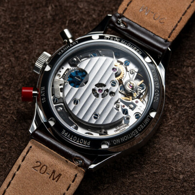 Montre Hanhart 1882 417 ES Steve McQueen Limited Edition No.1 (Shell Cordovan, dunkelbraun, L)