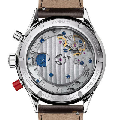 Montre Hanhart 1882 417 ES Steve McQueen Limited Edition No.1 (Shell Cordovan, dunkelbraun, L)