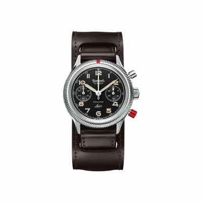 Montre Hanhart 1882 417 ES Steve McQueen Limited Edition No.1 (Shell Cordovan, dunkelbraun, L)