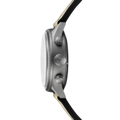 Montre Hanhart 1882 417 TI Desert Pilot, 39mm, bracelet caoutchouc sable, Édition Limitée