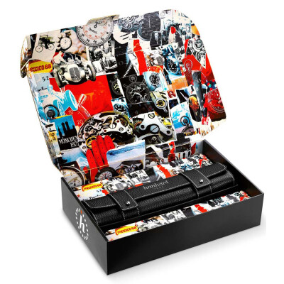 Montre Hanhart 1882 417 TI Desert Pilot, 42mm, bracelet caoutchouc sable, Édition Limitée