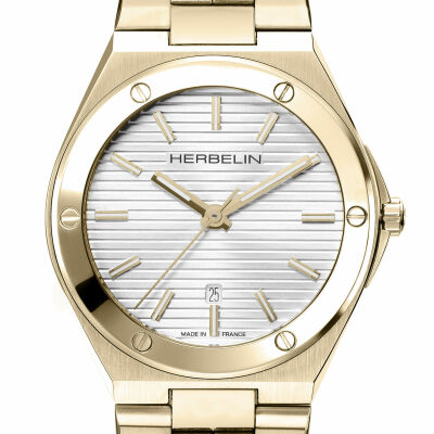 Montre HERBELIN Cap Camarat Quartz PVD Or Jaune 14545BT11N