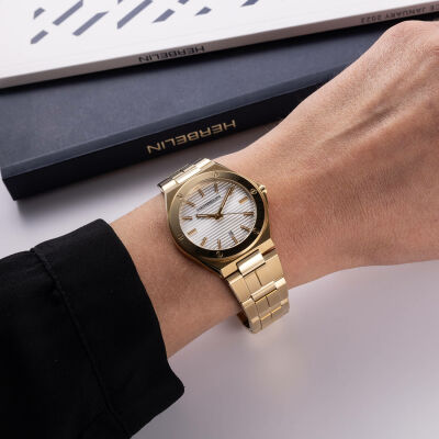 Montre HERBELIN Cap Camarat Quartz PVD Or Jaune 14545BT11N