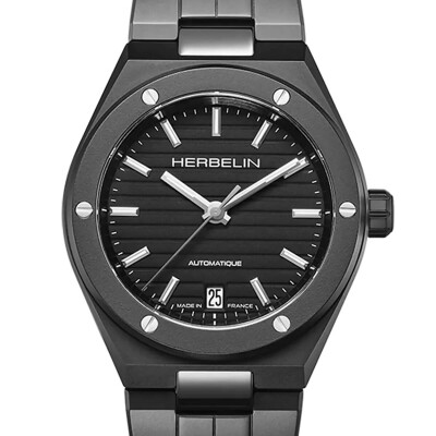 Montre HERBELIN Cap Camarat Automatique Céramique Noir Mat Édition Limitée 1545BCRN14M