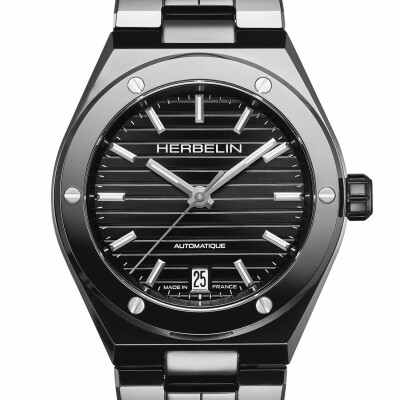 Montre HERBELIN Cap Camarat Automatique Céramique Noir Mat Édition Limitée 1545BCRN14P