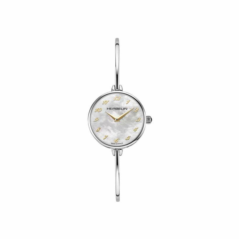 Montre Michel Herbelin Fil Acier & Nacre 17206B29T