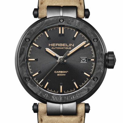 Montre HERBELIN Newport Automatique Carbone Titane 1788CTN143SA
