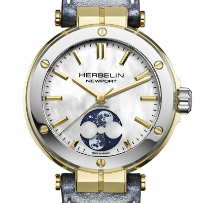 Montre HERBELIN Newport Phases de Lune 2879T1N19BL