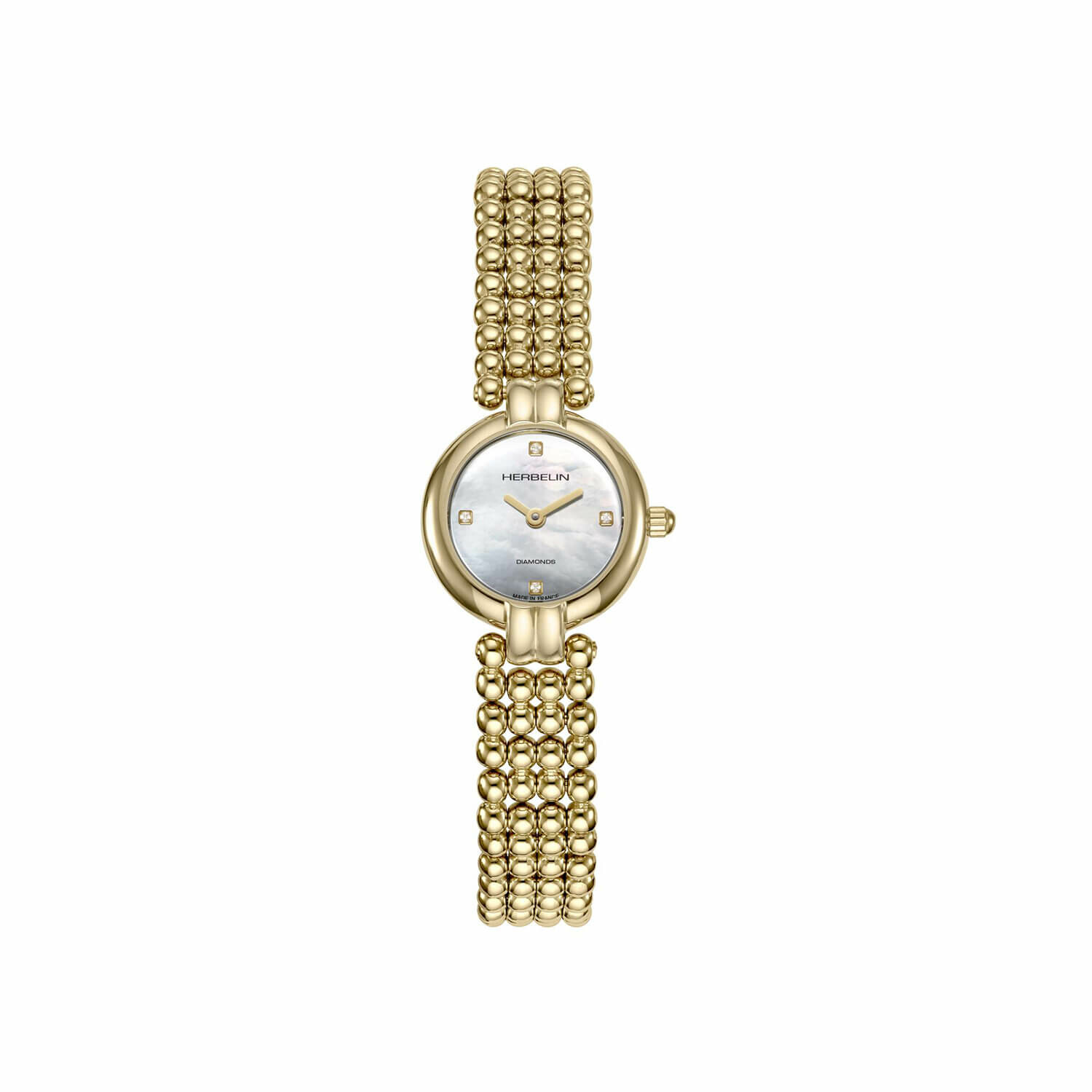 Montre Femme Michel Herbelin – Bracelet élégant, Cadran Champagne