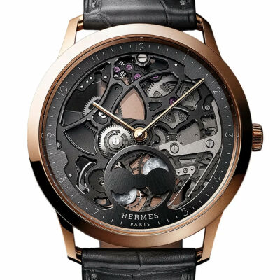 Montre Hermès Slim d'Hermès Squelette Lune