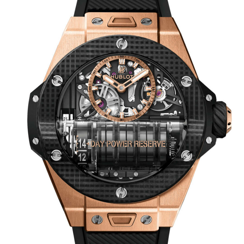 Montre Hublot Big Bang MP-11 Power Reserve 14 Days King Gold 3D Carbon Édition Limitée 45mm