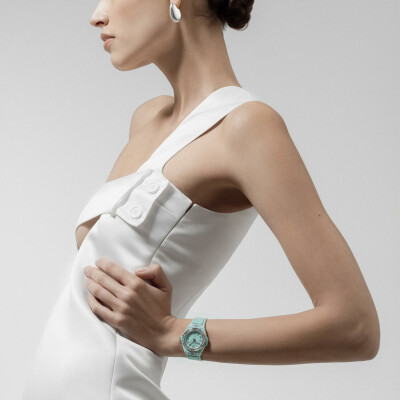 Hublot Big Bang One Click Mint Green Ceramic Diamonds watch