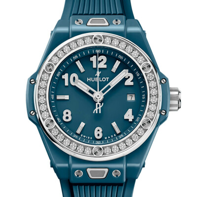 Hublot Big Bang One Click Petrol Blue Ceramic Diamonds watch
