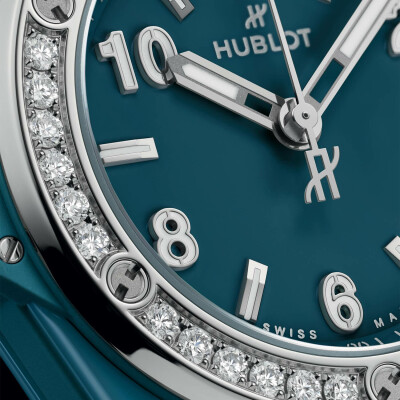 Hublot Big Bang One Click Petrol Blue Ceramic Diamonds watch
