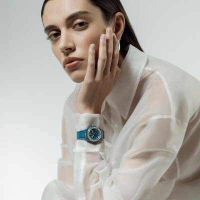 Hublot Big Bang One Click Petrol Blue Ceramic Diamonds watch