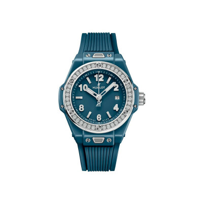 Hublot Big Bang One Click Petrol Blue Ceramic Diamonds watch