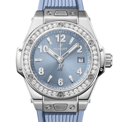 Montre Hublot Big Bang One Click Steel Coal Blue Diamonds