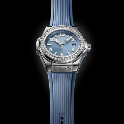 Montre Hublot Big Bang One Click Steel Coal Blue Diamonds