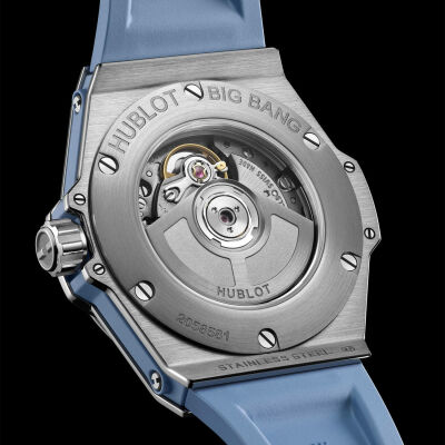 Montre Hublot Big Bang One Click Steel Coal Blue Diamonds
