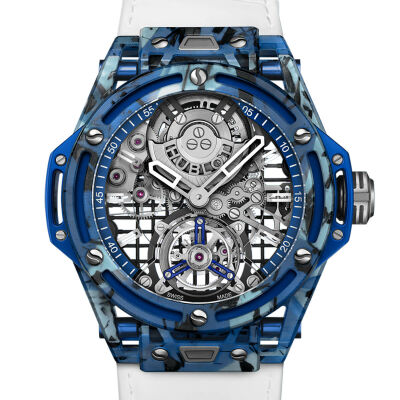 Montre Hublot Big Bang Tourbillon Novak Djokovic Goat Edition Blue