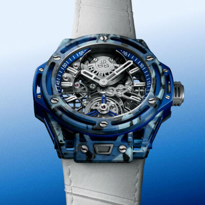 Montre Hublot Big Bang Tourbillon Novak Djokovic Goat Edition Blue