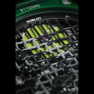 Montre Hublot Big Bang Tourbillon Novak Djokovic Goat Edition Green