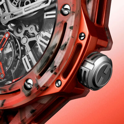 Montre Hublot Big Bang Tourbillon Novak Djokovic Goat Edition Orange