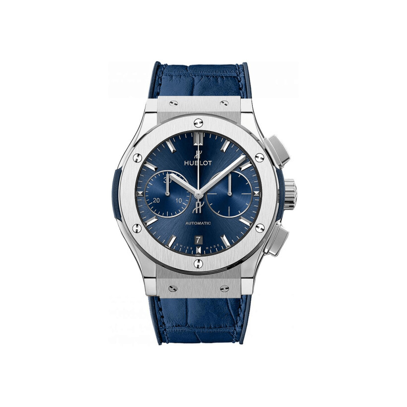 Hublot Classic Fusion Titanium Blue Chronograph 45mm watch